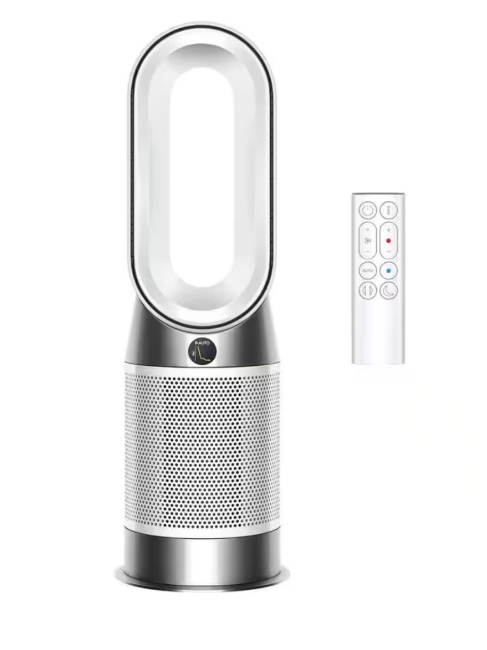 Dyson White and Silver Bladeless Air Purifier with Remote